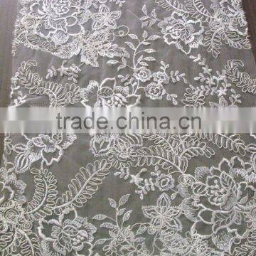 new arrival fabric net tulle lace /bridal gowns /beads and sequin lace