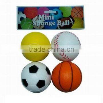 2.5"IN TENNIS,BASEBALL,FOOTBALL AND BASKETBALL 4ASST.
