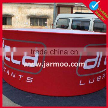 folding pop up round hanging display rack hanging banner for exhibition