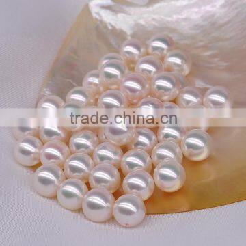 Cultured Akoya Pearl Beads, Round, High Luster, AAAA Quality, Great for DIY Stud Earrings photo-2