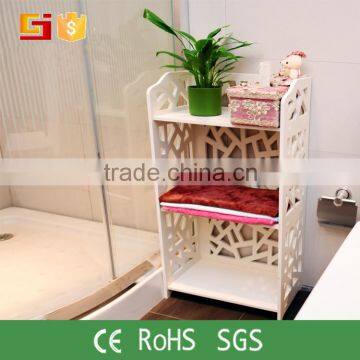 Commodity shelf wood plastic shelf for bathroom decoration display shelf