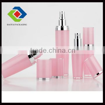 15ml/30ml/60ml/100ml Acrylic pump lotion bottles with flat Lid