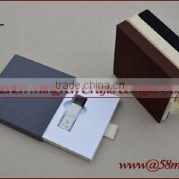 Fabric Linen USB Flash Drive Packaging Gift Box