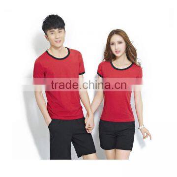 china manufacturer wholesale customized design tshirt his-and-hers clothes summer couple wear casual love clothes                        
                                                Quality Choice