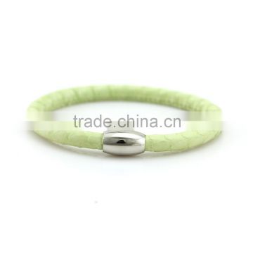 Designed snakeskin bracelets in stainless steel clasp from Dongguan landgent factory