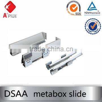 DSAA bothway soft close metal box heavy duty drawer slide