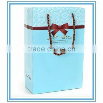 blue gift paper bag