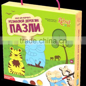 3D Wooden Puzzles "Animals of India"