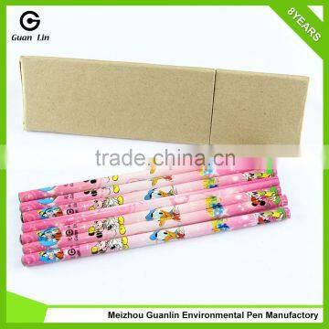New Arrival Standard 12 Pcs Cartoon Pink Dipped Pencil photo-2