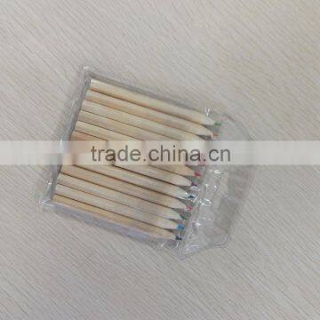 3.5" natural wood hexagonal shape 2.65mm color lead mini color pencil (golf pencil)