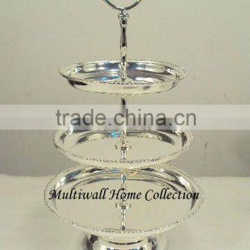 Silver Plated Cake Stand, Decorative Cake Stand, Cake Stand,wedding cake stand