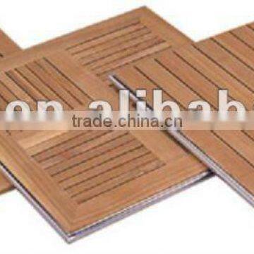 Aluminium wood table top