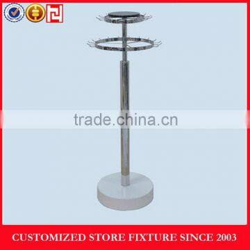 rotatable metal belt display stand