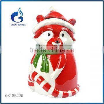 unique colorful mouse shape ceramic christmas gift cookie jars