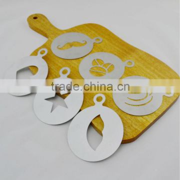 Wholesale Good Quality Stainless Steel Coffee Decorating Stencils