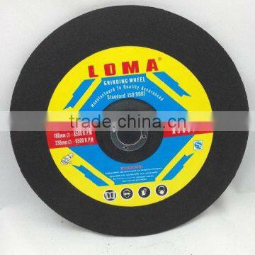 depressed center fiberglass resin boned abrasive cutting tool for foundry iron