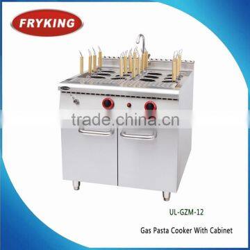 2016 free standing gas pasta cooker with cabinet