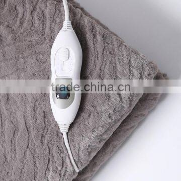 Detachable Cable Soft Brushed PV Fur+Non-woven Fabric Single Heated Overblanket photo-3