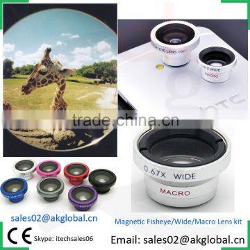 2016 Best Camera Lens Combo Universal Magnetic Mount 3 in 1 Optical Lens for Iphone 6 5s Samsung s5 s6 Htc One m7 m8 m9 photo-6
