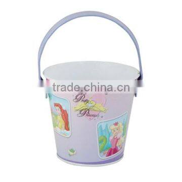 Small attractive colorful metal ice buckets