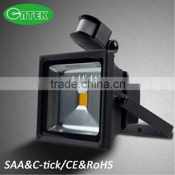 New Design 50w LED Flood Light with Motion PIR Sensor SAA CE ROHS approved