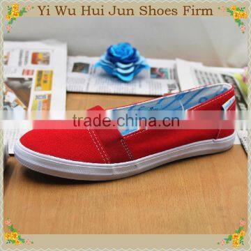 Direct Manufacturer 2016 New Model Women's Canvas Shoes Wholesale Casual Shoes (HJFL024)