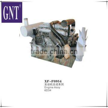 Excavator Engine Assy for 6D34