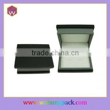 Customized Wooden Cufflink Packing Box Velvet Lining Black Storage Cufflink Box