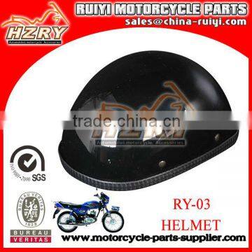 Hot Sale Black Leather German Style Motorcycle Helmet For Sale Safety Helmet