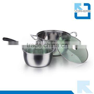Stainless Steel Hot Milk Boiling Pot & Stock Cooking Pot Set