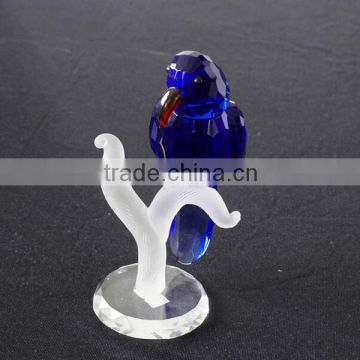 2015 new beautiful blue crystal glass bird model on sale