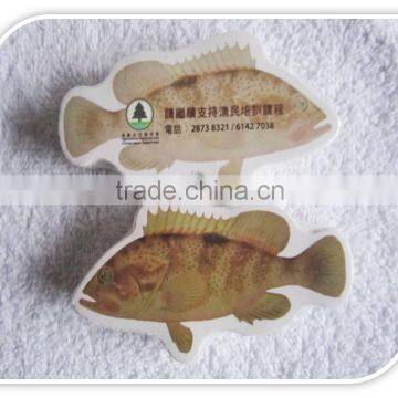 100% cotton fish shape compressed towel fish bone magic towel