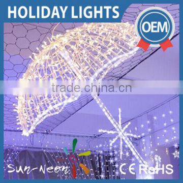 Wholesale Christmas Across Street Led Decoration Motif Lights 3d Umbrella