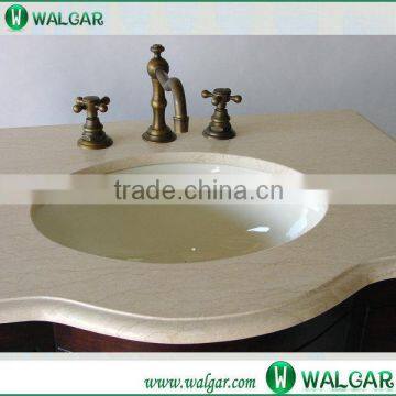 Kindly provide basin, cabinet , strainer price beige color artificial marble vanity top