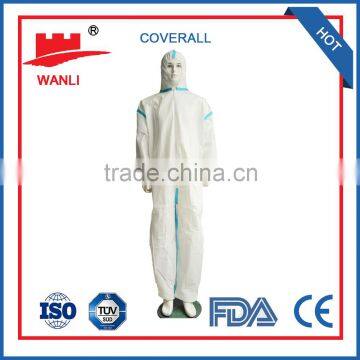 disposable nonwoven microporous coverall workwear