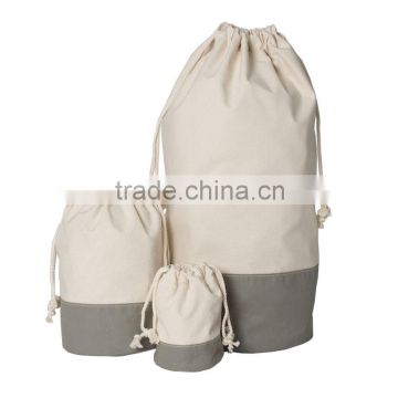 Cotton Canvas Drawstring Laundry Bag Canvas Tote Bag,customized shopping canvas bag.