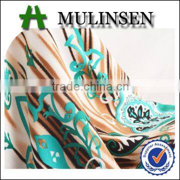 Shaoxing woven eco friendly screen printing rayon twill fabric