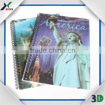 Wholesale Custom 3D Effect Cover Lenticular Notebook