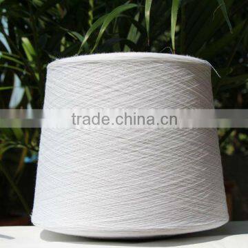 Raw white 30s/1 polyester staple yarn for socks