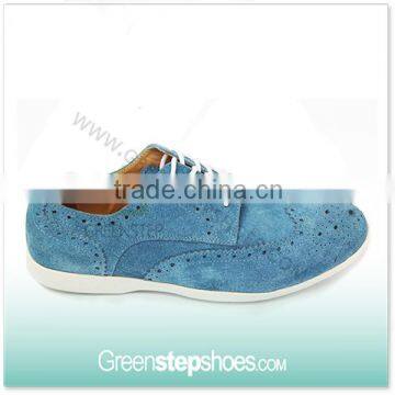 2015 Cow Suede Leather Latest Men Flat Sole Shoes Pictures