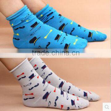 Custom Made Quality Students Cotton Sock With Patterns