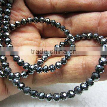 Loose Black Diamond Moissanite Strand Chain