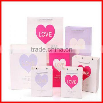 Colorful Solid Custom Cute Heart Printing Packaging Candy Bag for Children Wholesale