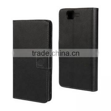 Economic hot-sale folio leather case for wiko highway