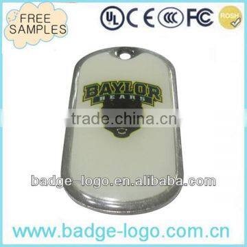 hot sale fashion stainless iron dog tags with epoxy coated