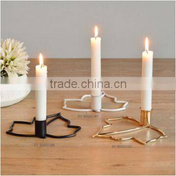 New design Metal Maple Leaf Candle Holder for home decoration