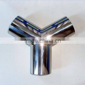 sanitary ss304 stainless steel socket reducing barred tee with weld end                        
                                                                                Supplier's Choice