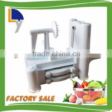 Multifunction handle noodle cutter vegetable spiral slicer