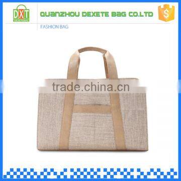 New products outdoor sport jute women tote duffel bag with logo