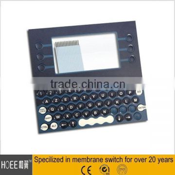 Low price and HOT selling Die cutting transparent LCD window display membrane keypad with PCB circuit board